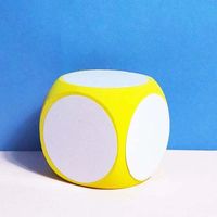 Dés géants effaçables en mousse EVA réutilisables pour enfants, outil pédagogique pour la salle de classe, les jeux de mathématiques et les activités de fête