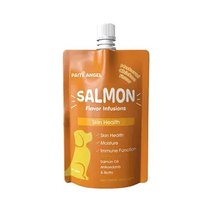 野生阿拉斯加鲑鱼油欧米茄3 EPA & DHA止痒皮肤和外套过敏支持狗补充剂