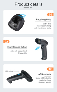 Máy Quét Mã Vạch Không Dây 2D Giá Xuất Xưởng Trung Quốc Máy Đọc Mã QR Không Dây Quét USB COM PS/2 RS232 - Product Image 6