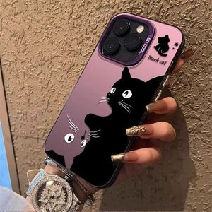 เคสมือถือ PC มีสไตล์สำหรับ <span class=keywords><strong>iPhone</strong></span> 7 8 SE <span class=keywords><strong>2020</strong></span> XS XR 12 13 11 14 15 16 PRO MAX เคสโทรศัพท์ออกแบบธีมแมวการ์ตูนน่ารัก - Product Image 4