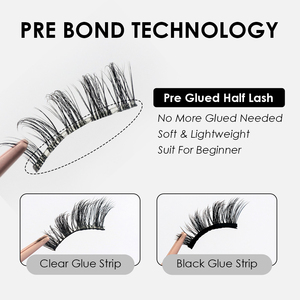 Cils 3D en fibres végétales 100% faites à la main, imperméables, tenue <span class=keywords><strong>de</strong></span> 3 à 10 jours, marque Thamel, sans cruauté, autocollants pré-collés - Product Image 5