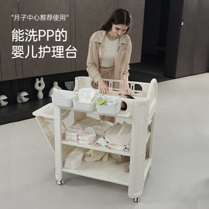Mesa <span class=keywords><strong>cambiador</strong></span> de pañales para bebé al por mayor, mesa de lactancia Baby Touch, <span class=keywords><strong>cambiador</strong></span> móvil sencillo y económico, estante de baño para recién nacidos, móvil para cuna de bebé - Product Image 3