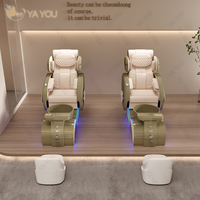 Chaise de pédicure à circulation d'eau automatique de massage électrique au design de luxe Yayou massage complet du dos inversé pour onglerie
