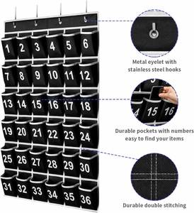 Organizador de Bolsillo para el Aula con 36 Compartimentos, Soporte para Teléfono Celular, Organizador Colgante con Ganchos, Almacenamiento Numerado para Calculadora y Útiles Escolares - Product Image 2