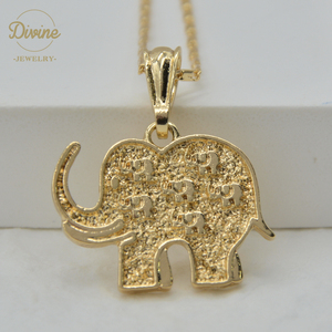Colgante de elefante con forma de animal, joyería popular, venta al por mayor - Product Image 3