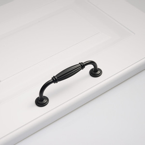 Poignée de porte d'armoire noire - Style américain moderne, poignée de tiroir simple, poignée en alliage d'aluminium, poignée dissimulée pour armoire solide - Product Image 3