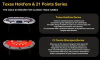 Tables de poker professionnelles personnalisées de luxe, noires, 8 places, diamètre 120 cm, vertes, avec plateau blanc, portables, pour casino.