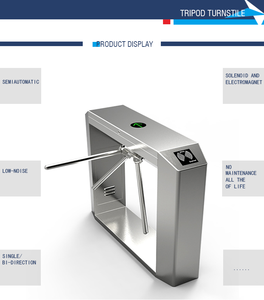 Nouvelle arrivée : Tourniquet semi-automatique à trois pieds avec lecteur de carte <span class=keywords><strong>RFID</strong></span> pour bureau/salle de sport, portail à double poutre - Product Image 2