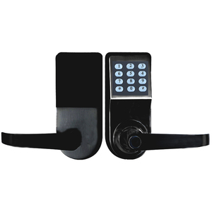 Kunci TTLOCK ponsel hitam populer tombol karet kode angka kunci pintu kode Geser kartu - Product Image 6