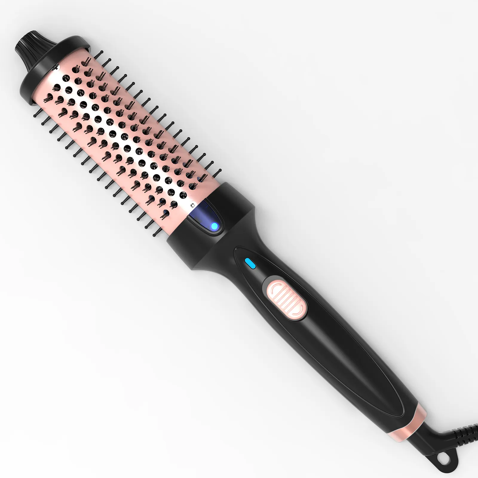 PHOEBE 1.5 Inch Curling Iron thermal Brush Ceramic 1 1/2 Inch Double PTC Heated Hair Curling Comb Tourmaline Ionic Hair Curler