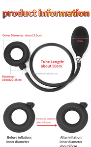 Ayarlanabilir boyutu erkekler için şişme Penis halkaları toptan Penis eğitmenler skrotum sıkacağı gecikme boşalma şişme horoz yüzükler - Product Image 6
