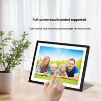 Cadre photo numérique intelligent 15,6 pouces, calendrier électronique, écran tactile, lecteur de photos et vidéos de bureau