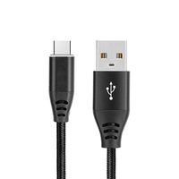 2025 nouveau produit gris Usb A à Type C câble tressé 0.5M 1M 2M câble Usb type-c