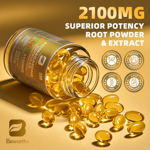 OEM 120 adet yüksek potens dengesi şeker ruh hali sağlıklı ashashandha kapsül 2100mg ekstra gücü - Product Image 3