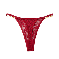 Culottes string en dentelle florale pour femmes Tiger, avec strass, bretelles réglables, sexy, transparentes, multicolores
