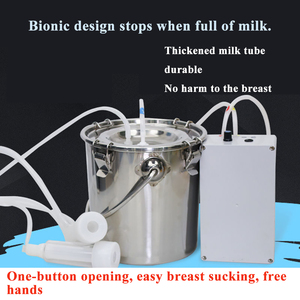 Mungitrice Elettrica 5L <span class=keywords><strong>per</strong></span> <span class=keywords><strong>Capre</strong></span>/Bovini 220V, Mungitrice Pulsante con Secchio in Acciaio Inox e Pompa a Vuoto - Product Image 5