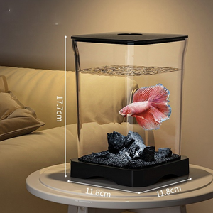Transparent Betta <strong>Fish</strong> <strong>Tank</strong> for Displaying Aquatic Life Premium <strong>Aquarium</strong> <strong>Fish</strong> <strong>Tank</strong> - Product Image 5