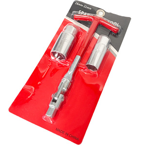 Llave de bujía con mango en <span class=keywords><strong>T</strong></span>, llave de vaso de torsión para coche con herramienta de llave de bujía de alta calidad - Product Image 4