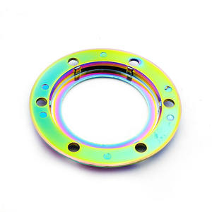 อะไหล่แต่งรถ พวงมาลัยรถแข่ง ปุ่มแตร วงแหวนภายนอก ใช้ได้กับรถแอคคอร์ดและคัมรี่ วงแหวนแตรสีรุ้ง - Product Image 1