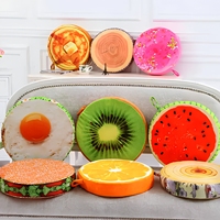3D-Design rundes Frucht kissen Kreative Zitrone Orange Kiwi Verdicken Weiches Kissen Nettes Kinder sofa Büro Plüsch Sitzpolster Polster