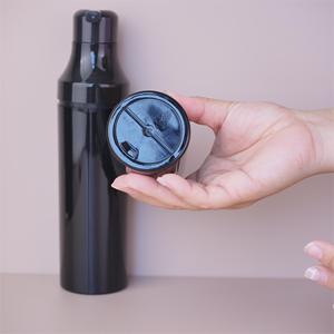 Flacon pompe double compartiment noir brillant 200 à 300 ml en plastique pour coloration capillaire et shampoing, idéal pour salon de coiffure - Product Image 5