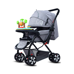 Không gian rộng lớn có thể chuyển đổi hai chiều âm nhạc xe đẩy trẻ em dễ dàng có thể gập lại và đa chức năng với chất liệu vải cho trẻ sơ sinh - Product Image 2