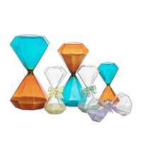 Vente en gros Horloge de sable décorative 1min/3min/5min Minuterie de sable créative Sablier de sauna Orange Bleu Sablier de sable en mouvement pour la décoration intérieure