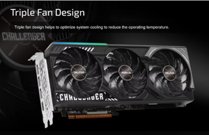 การ์ดจอกราฟิก ASROCK Radeon 9070 16GB MXM Fan Dual 4K VGA สำหรับเล่นเกมบนพีซีเดสก์ท็อป - Product Image 4