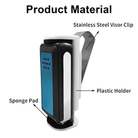 Support de fixation flexible pour pare-soleil de voiture, vente en gros d'usine, pour télécommande et émetteur de télécommande