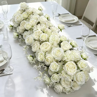 Floraise C-167 OEM, boule de fleurs artificielle moderne en soie marron de haute qualité, 50 cm, 60 cm, pour la décoration de centre de table de mariage