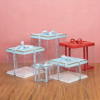 Boîte cadeau pliable en PVC jetable personnalisée avec couvercle en papier pour sushis, sandwichs, pain, emballage alimentaire, impression de logo personnalisée, vente en gros