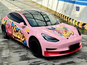 Nouvelles films adhésifs personnalisables en PVC de haute qualité à faible adhérence pour carrosserie automobile, réparation et embellissement, design anime graffiti OEM/ODM - Product Image 5