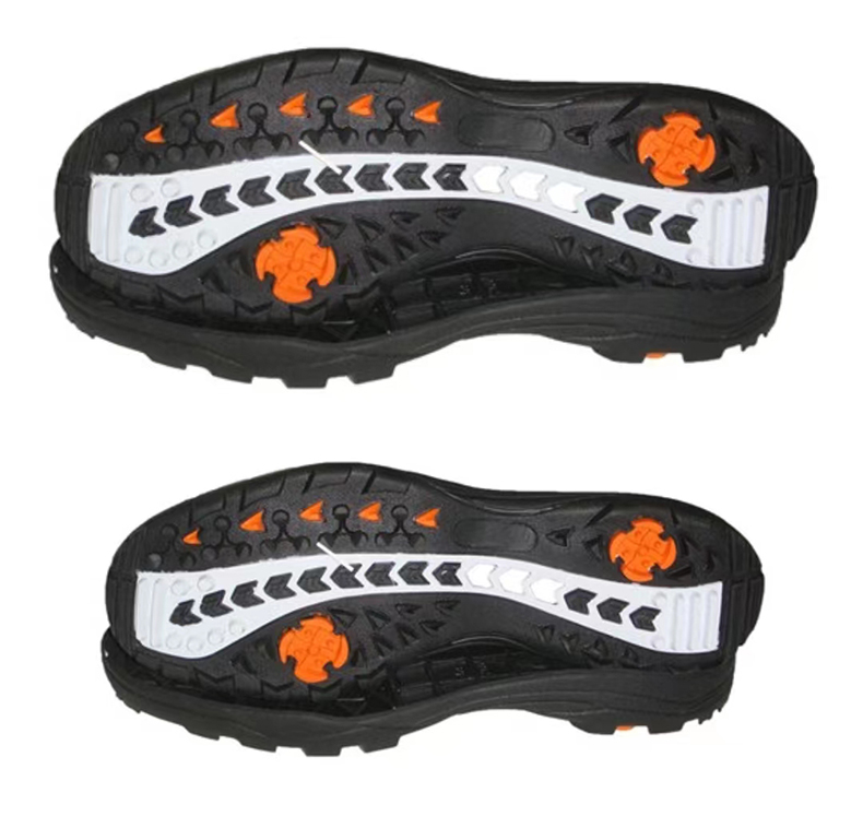 Распродажа, двухцветная резиновая подошва для обуви без логотипа, удобная амортизирующая подошва для гольфа