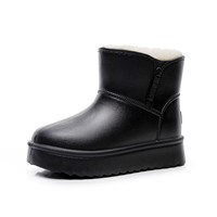 Bottes de neige en peluche pour femmes, nouveau style 2026, style coréen, toutes saisons, courtes, imperméables, antidérapantes, avec semelle épaisse et doublure polaire