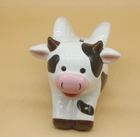 Keramik fliegende kuh förmige Sparschwein niedlichen Cartoon-Design für Home Decoration Kreatives Geschenk für Valentinstag Diwali Neujahr