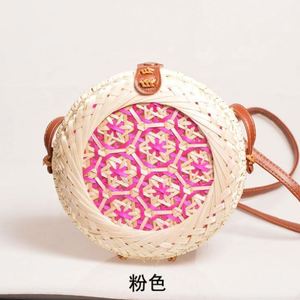 <b>Long</b> Strap Shoulder <b>Bag</b> Mini Crossbody <b>Bag</b> Hollow Round Rattan Purse Bamboo Handbag for Women Lady Girl Shopping Holiday Dress - Product Image 5