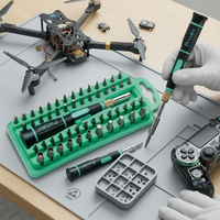 Gebrochener Bildschirm: Kein Problem - SD-9828 58-teiliges Werkzeugset Enthält Alle Bits für iPhone, Samsung & Android Handy-Reparatur
