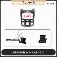 Bingkai Radio mobil Android baru untuk KIA FORTE 2009-2012 Manual AC 9 inci DVD Stereo Radio dasbor Unit utama Panel navigasi LHD/RHD