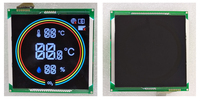 Purificateur d'air personnalisé de qualité supérieure d'usine avec écran LCD VA bleu à 7 segments de 4 pouces de taille carrée