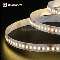 Tira de LED SMD 2835 de 3000K 4000K 6500K, Blanca Cálida, PCB de 10 mm, DC 12V/24V, 16W/M, Cortable cada 3 cm, para Sala de Estar y Dormitorio