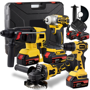 YOUTAI 21V Cordless chiavi elettriche <span class=keywords><strong>Kit</strong></span> elettrico martello smerigliatrice angolare combinazione plastica OEM supporto custodia rigida Made China - Product Image 4