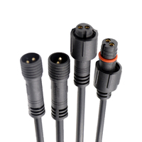 מחברי אופניים חשמליים מיני M12 IP65 עמידים למים נחושת 2A 12V 2Pin-6Pin זכר נקבה כבל מתאם Gjq