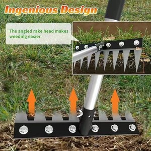 Outil de désherbage multifonctionnel transfrontalier pour le dropshipping, houe de jardin agricole détachable en acier au manganèse à 8 dents - Product Image 2