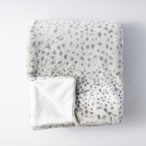 Couverture réversible Super douce en fausse fourrure avec imprimé léopard pour l'hiver, offre spéciale - Product Image 4