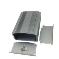 Boîtier de contrôle en aluminium extrudé 88*47mm avec dissipateur thermique à ailettes, sablé et anodisé IP54, pour alimentation électronique personnalisée
