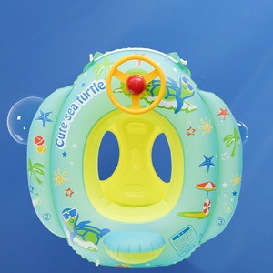 Free Swimming Baby Inflatable Baby Float with <b>Sun</b> <b>Canopy</b> Size Improve Pool Float Swimming Pool Toys for Age of 3-36 Months - Product Image 3