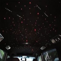Lumière LED de plafond à fibres optiques à double connecteur APP 12W, effet ciel étoilé scintillant, contrôle tactile, gradation, étoile filante pour toit de voiture