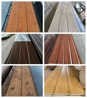 Matériaux de construction de qualité supérieure, panneaux muraux isolés pour la décoration, panneaux sandwich légers en PU imperméables pour maisons préfabriquées