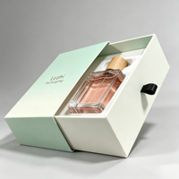Boîte à tiroir rigide de conception personnalisée, boîte-cadeau de luxe en carton rigide pour flacon de parfum, soin de la peau, sérum en verre, avec fermeture à tiroir et insert en EVA