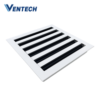 Diffuseur linéaire réglable à 6 fentes en aluminium pour conduits d'air conditionné Ventech HVAC